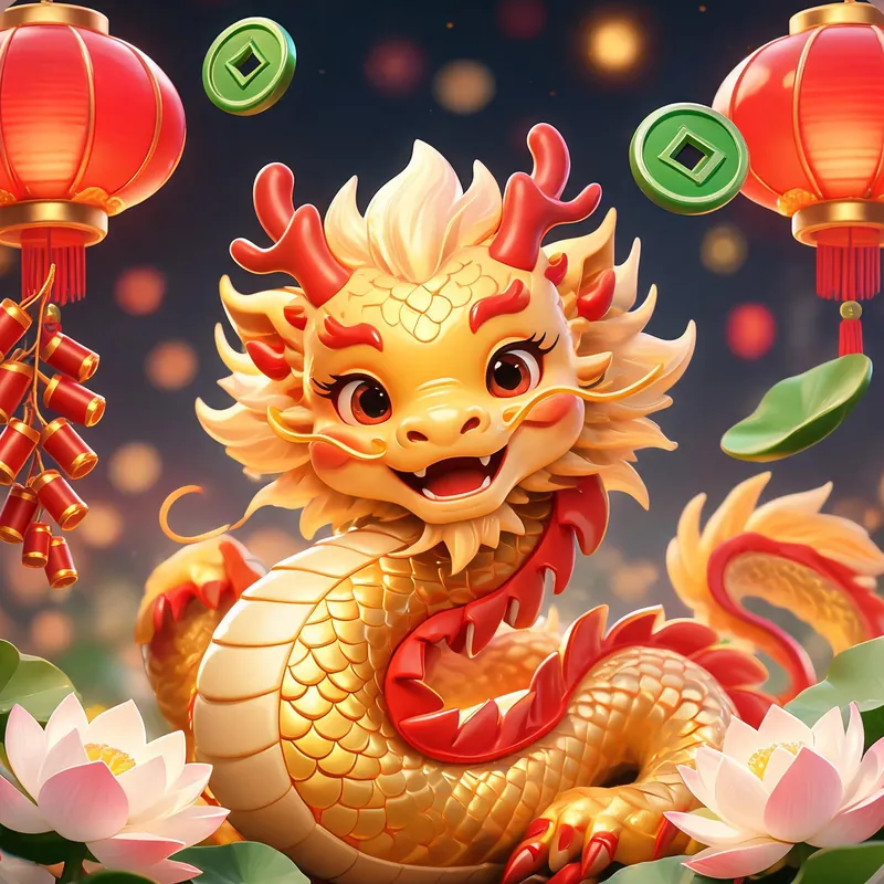 Dragon Lantern slot online game cover art